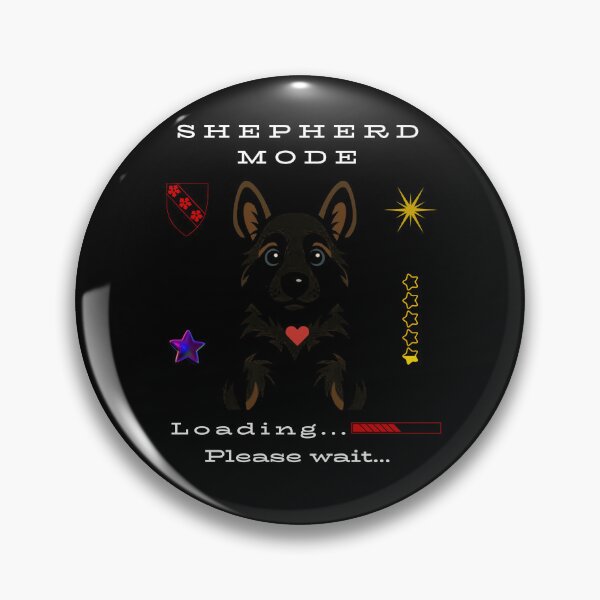 Item preview, German Shepherd Puppy – Shepherd Mode Loading… Please Wait | Cute Dog Design designed and sold by InkWaveX.