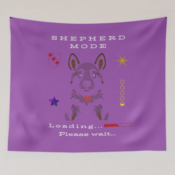 Item preview, German Shepherd Puppy – Shepherd Mode Loading… Please Wait | Cute Dog Design designed and sold by InkWaveX.
