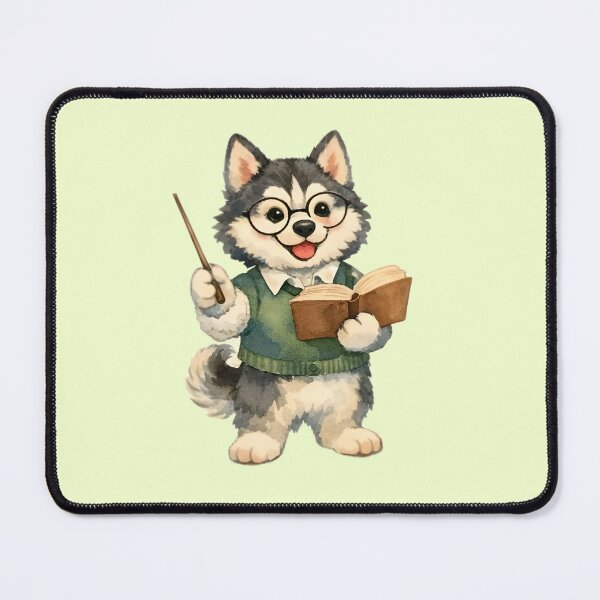 Item preview,  Siberian Husky Tutor Watercolor designed and sold by ChemicalXShop.