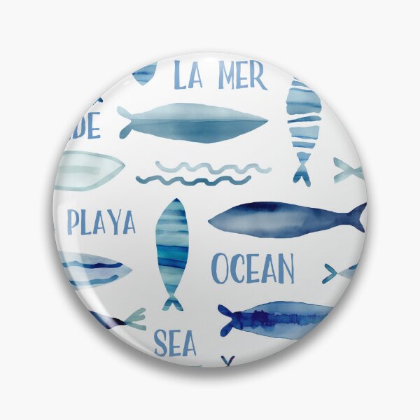 Item preview, Whimsical Fish And Words Summer Beach Vibe  designed and sold by artsandsoul.