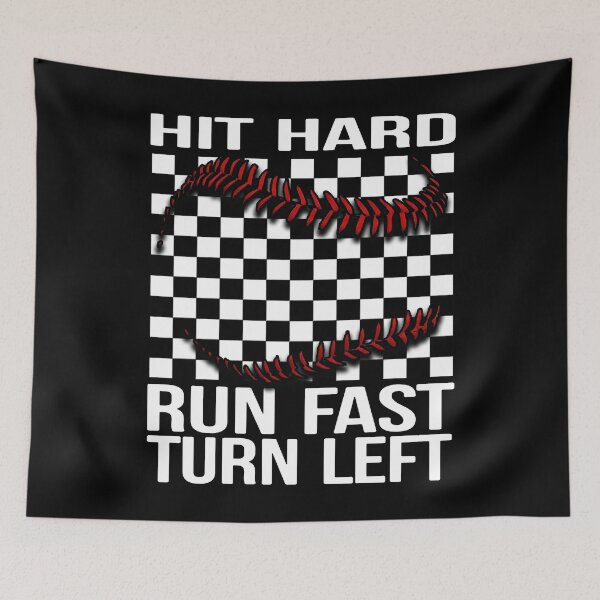 Item preview, Hit Hard Run Fast Baseball Checkerboard designed and sold by KIROSALS.
