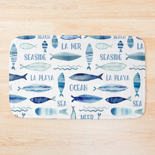 Item preview, Whimsical Fish And Words Summer Beach Vibe  designed and sold by artsandsoul.