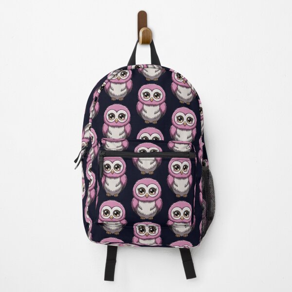 Item preview, Cute Pink Owl - Kawaii Cartoon designed and sold by madtoyman.