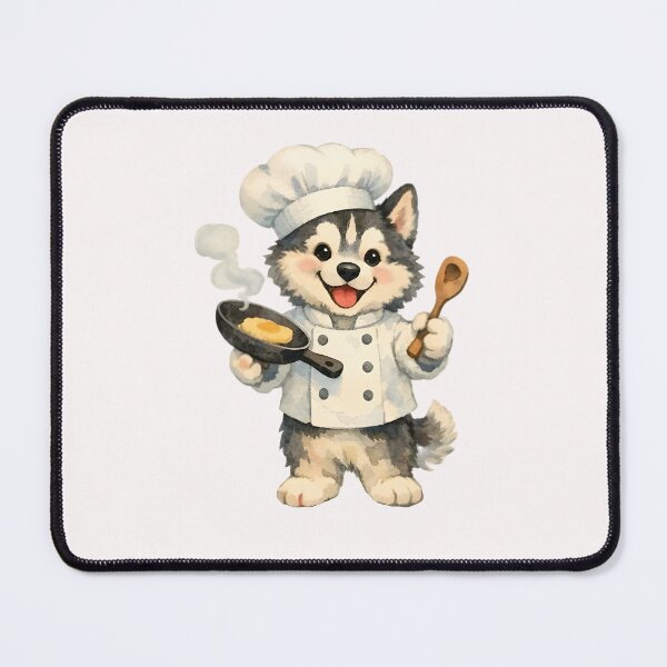 Item preview, Siberian Husky Chef Watercolor designed and sold by ChemicalXShop.