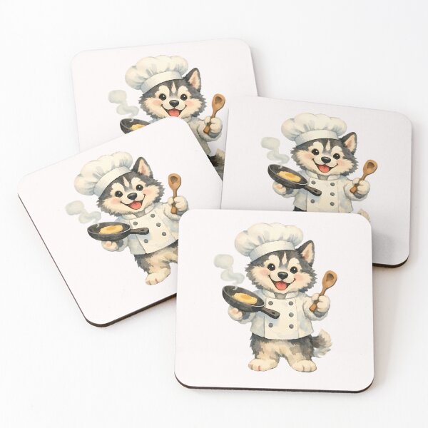 Item preview, Siberian Husky Chef Watercolor designed and sold by ChemicalXShop.
