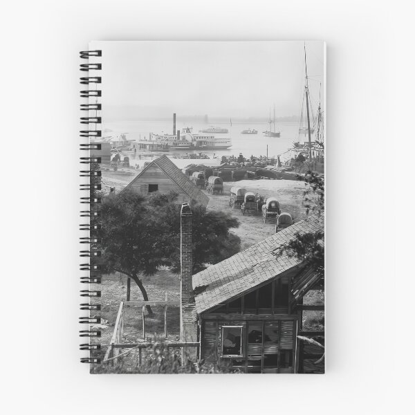 Item preview, Civil War City Point Harbor Wagon Camp Photograph designed and sold by TheSoulOfArt.