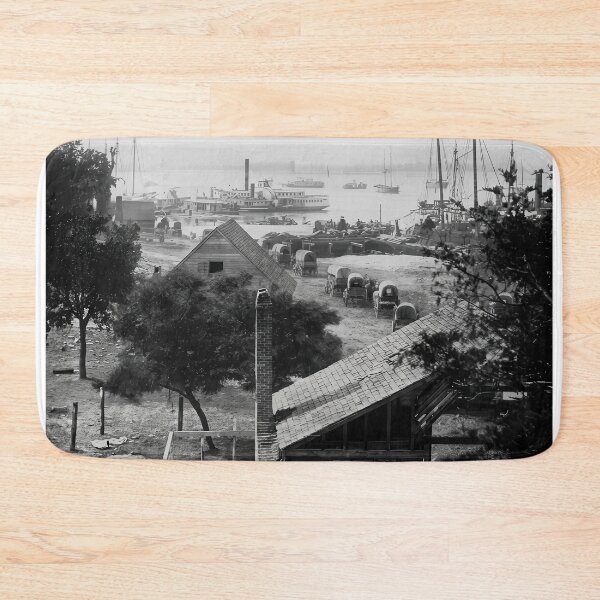 Item preview, Civil War City Point Harbor Wagon Camp Photograph designed and sold by TheSoulOfArt.