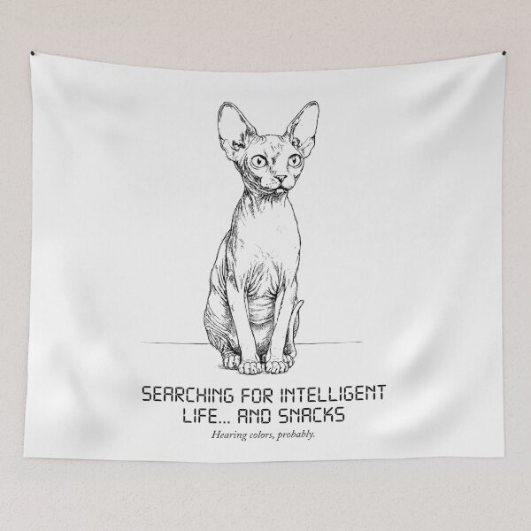 Item preview, The Radar Dish - Sphynx Cat designed and sold by bapupa.
