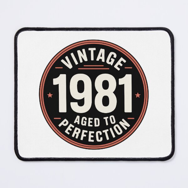 Item preview, Vintage 1981 Aged to Perfection – Retro Birthday Design – Classic 1981 Gift designed and sold by Moxie Ink Lady.