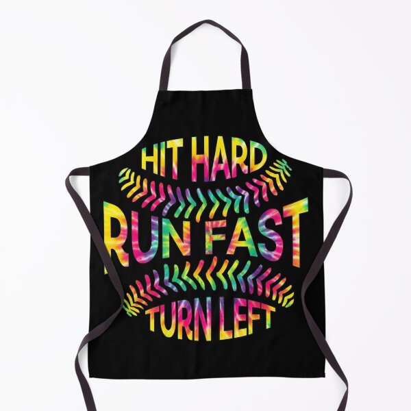 Item preview, Hit Hard Run Fast Tie Dye Baseball designed and sold by KIROSALS.