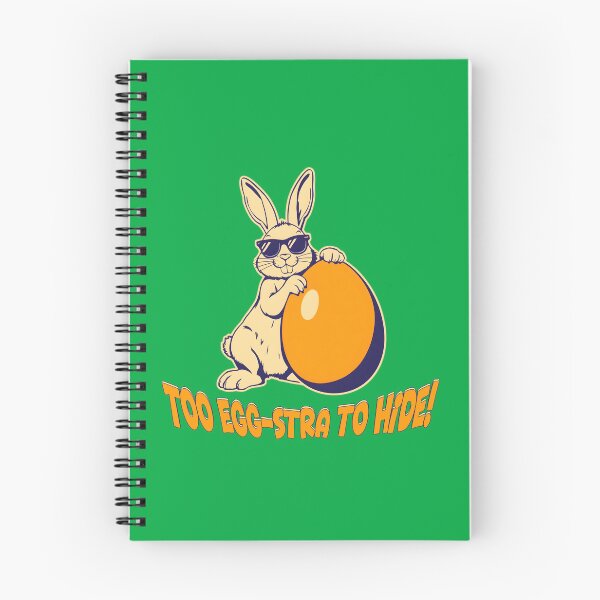 Item preview, Too Egg-stra to Hide Funny Easter Bunny – Cool Rabbit with Egg Pun Design designed and sold by TestudoDesign.