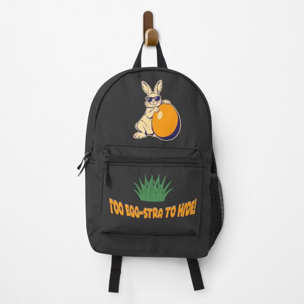 Item preview, Too Egg-stra to Hide Funny Easter Bunny – Cool Rabbit with Egg Pun Design designed and sold by TestudoDesign.