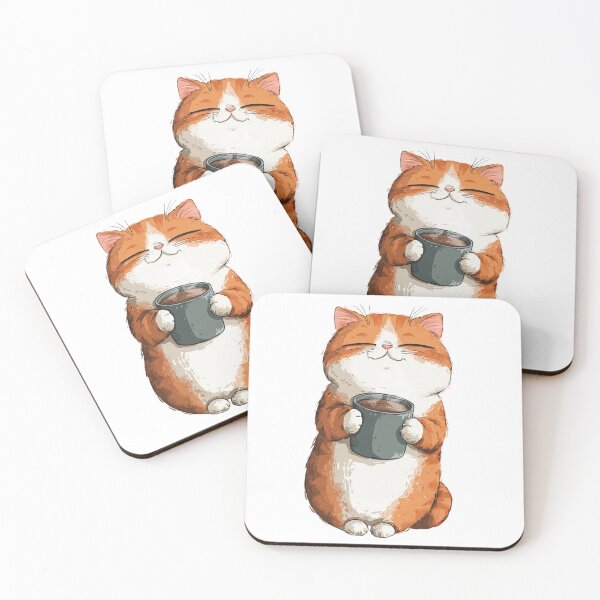 Item preview, Cozy Cat Enjoying Hot Coffee Mug designed and sold by Moody Vibes Studio.