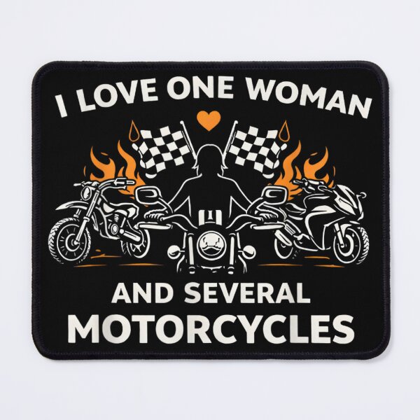 Item preview, I Love One Woman And Several Motorcycles Biker Shirt designed and sold by Daisy Grimes.