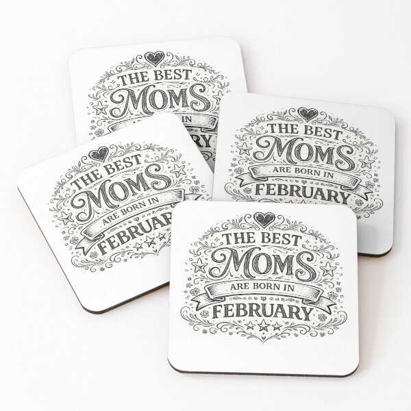Item preview, The Best Moms Are Born In February – February Birthday Mom Gift Vintage Typography designed and sold by Szapeee.