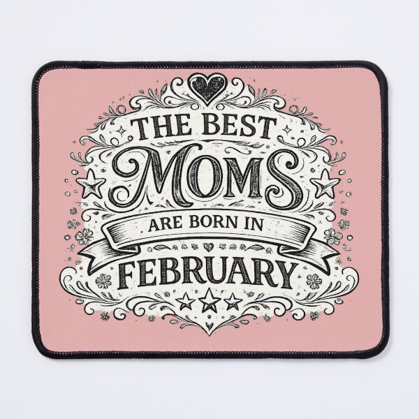 Item preview, The Best Moms Are Born In February – February Birthday Mom Gift Vintage Typography designed and sold by Szapeee.