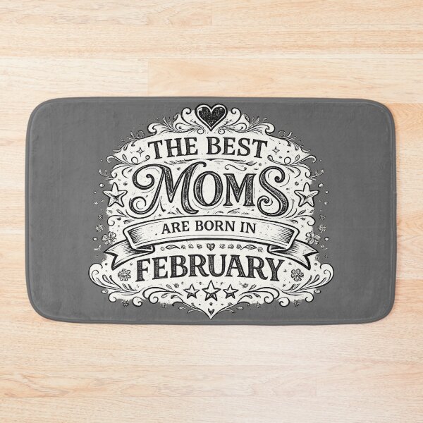 Item preview, The Best Moms Are Born In February – February Birthday Mom Gift Vintage Typography designed and sold by Szapeee.