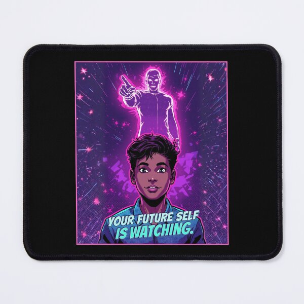 Item preview, Your Future Self is Watching| Motivational cartoon Aesthetic with Typography | Cute Funny Inspirational Quote | Self Care Positivity Cartoon Design ver2 designed and sold by CosmicNook1.