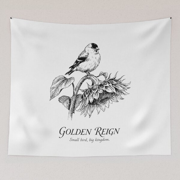 Item preview, The Sunflower Monarch - American Goldfinch designed and sold by bapupa.