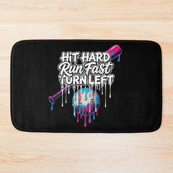 Item preview, Hit Hard Run Fast Drip Baseball designed and sold by KIROSALS.