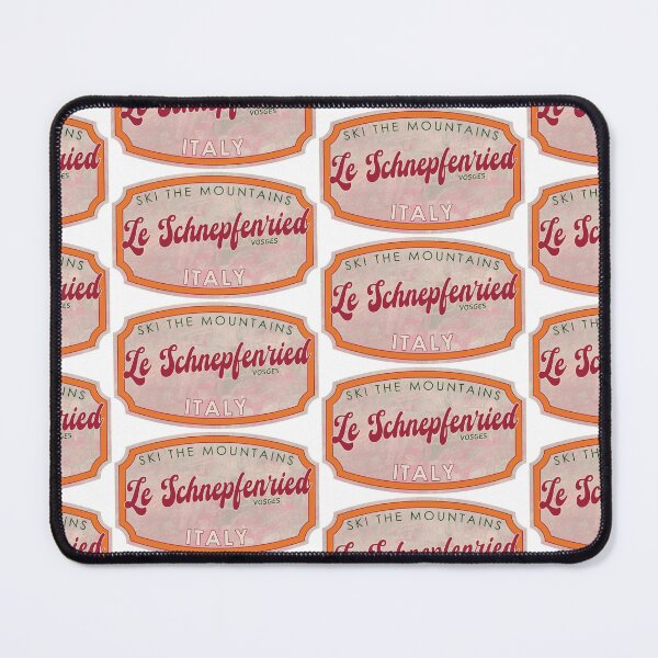 Item preview, Le Schnepfenried, France, Vosges, Ski, textured skiing badge designed and sold by Wanderful-roads.