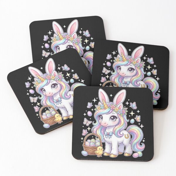 Item preview, Cute Easter Unicorn Bunny Rainbow Kids Gift Shirt designed and sold by Daisy Grimes.