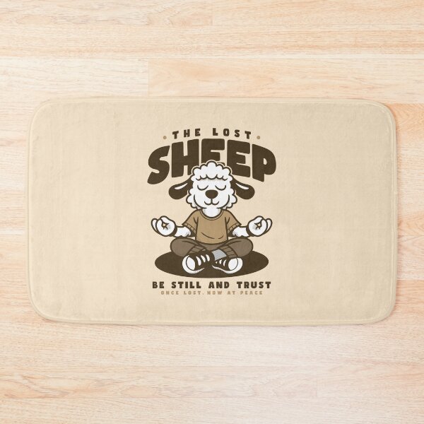 Item preview, The Lost Sheep Meditation Illustration Be Still and Trust Design designed and sold by adipra.