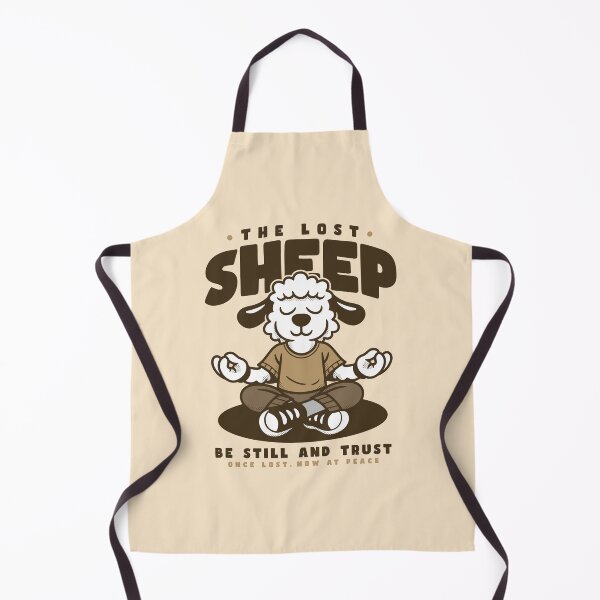 Item preview, The Lost Sheep Meditation Illustration Be Still and Trust Design designed and sold by adipra.
