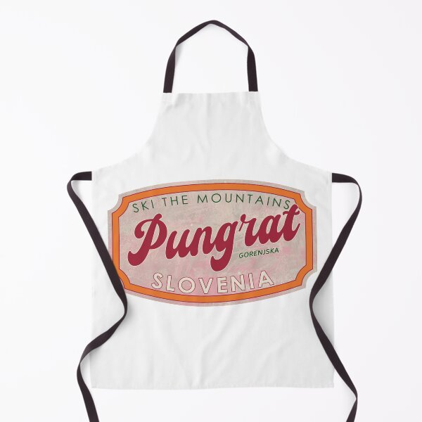 Item preview, Pungrat, Slovenia, Gorenjska, Ski, textured skiing badge designed and sold by Wanderful-roads.