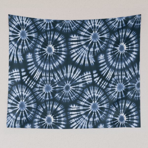 Item preview, Fashionable Retro Indigo Blue Tie Dye Pattern designed and sold by artsandsoul.