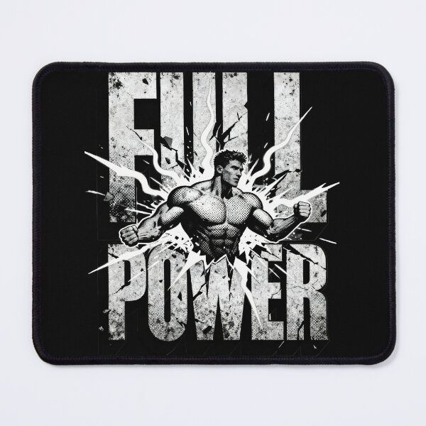 Item preview, FULL POWER – Bold Streetwear Graphic T-Shirt | Motivational Gym Design | Vintage Grunge Typography Tee designed and sold by Maximilianos.