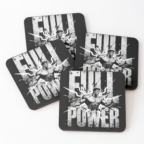 Item preview, FULL POWER – Bold Streetwear Graphic T-Shirt | Motivational Gym Design | Vintage Grunge Typography Tee designed and sold by Maximilianos.