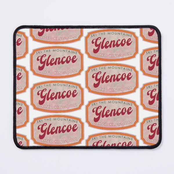 Item preview, Glencoe, United Kingdom, Ski, textured skiing badge designed and sold by Wanderful-roads.
