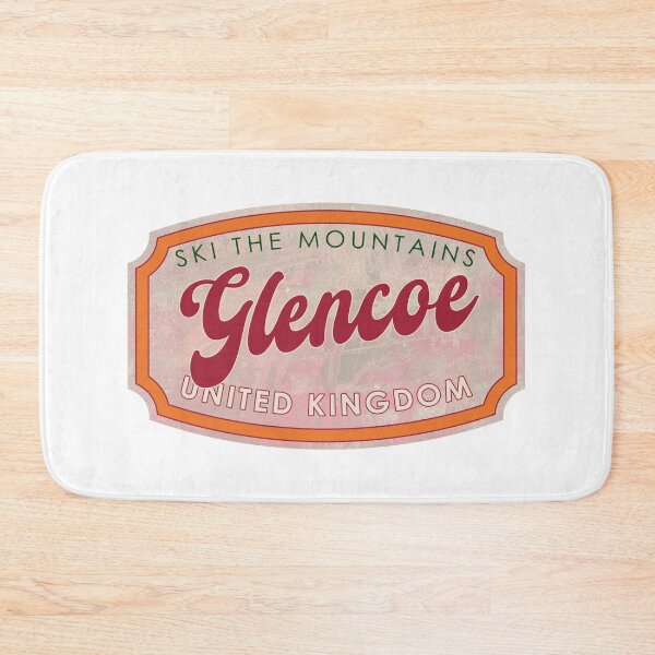 Item preview, Glencoe, United Kingdom, Ski, textured skiing badge designed and sold by Wanderful-roads.