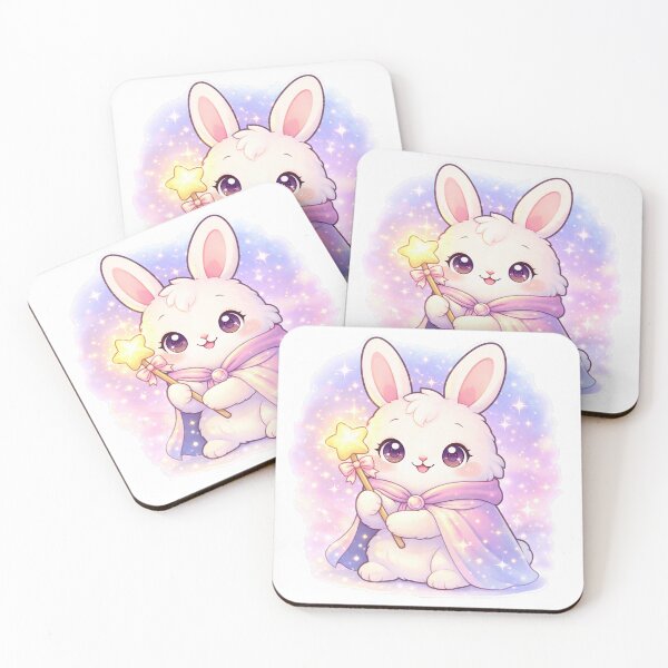 Item preview, Magical Bunny With Star Wand Cute Fantasy Kawaii Design designed and sold by Sadia  Jannat.