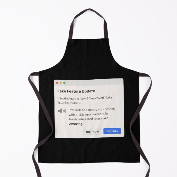 Item preview, Fake Feature Update Funny Tech Humor Software Design designed and sold by Tropivaro.