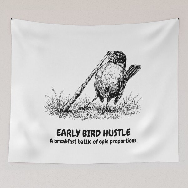 Item preview, The Great Worm Struggle - American Robin designed and sold by bapupa.