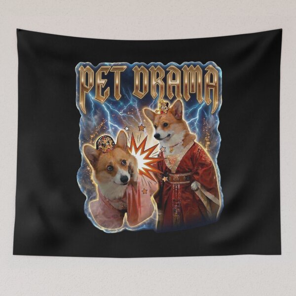Item preview, Pet Drama Corgi – Funny Dramatic Dog Meme Chaotic Cute Corgi Design designed and sold by aiqdelicia.