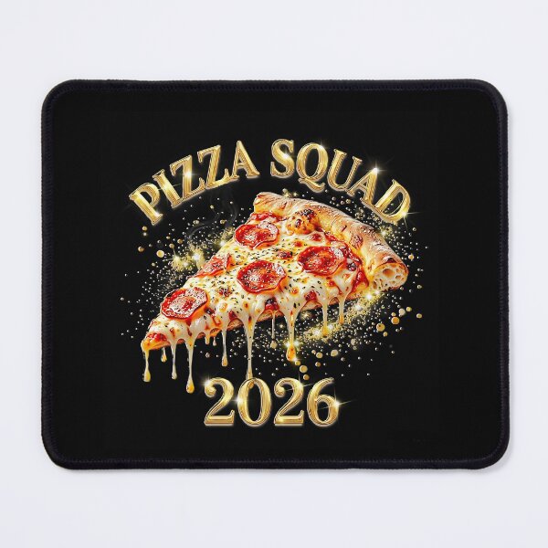 Item preview, Pizza Squad 2026 Gold Luxury Design, Funny Graduation Pizza Lover Shirt, Glowing Pizza Graphic designed and sold by Verycutethings.
