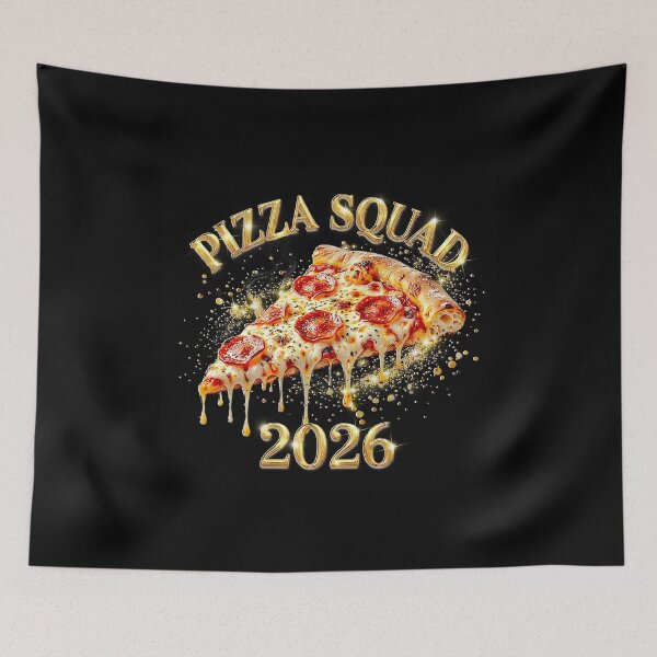 Item preview, Pizza Squad 2026 Gold Luxury Design, Funny Graduation Pizza Lover Shirt, Glowing Pizza Graphic designed and sold by Verycutethings.