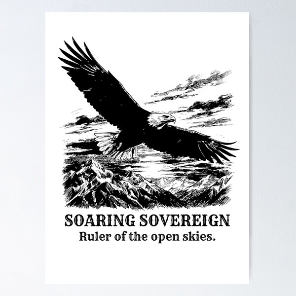 Item preview, The Soaring Sovereign - Bald Eagle designed and sold by bapupa.