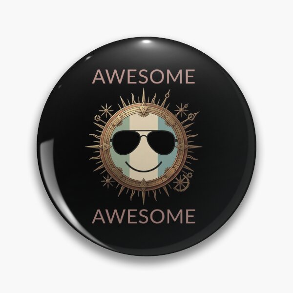 Item preview, Awesome Aviator Smiley Steampunk Compass Art Print designed and sold by Artful Expression .