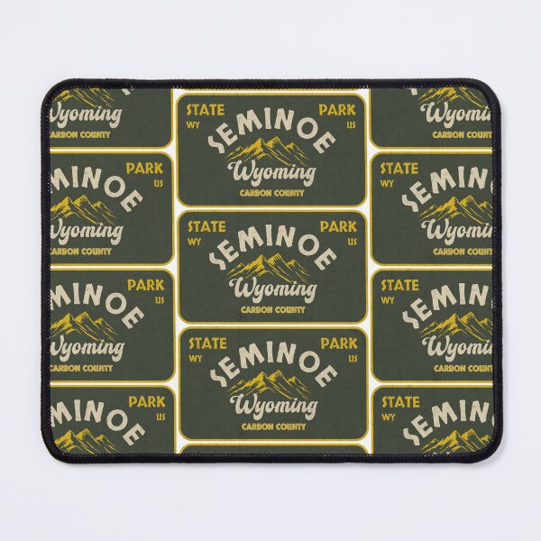 Item preview, Seminoe State Park, Carbon County, Wyoming, badge design designed and sold by Wanderful-roads.
