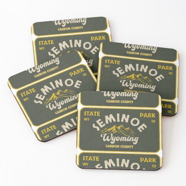 Item preview, Seminoe State Park, Carbon County, Wyoming, badge design designed and sold by Wanderful-roads.