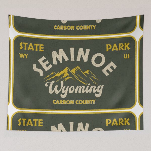 Item preview, Seminoe State Park, Carbon County, Wyoming, badge design designed and sold by Wanderful-roads.