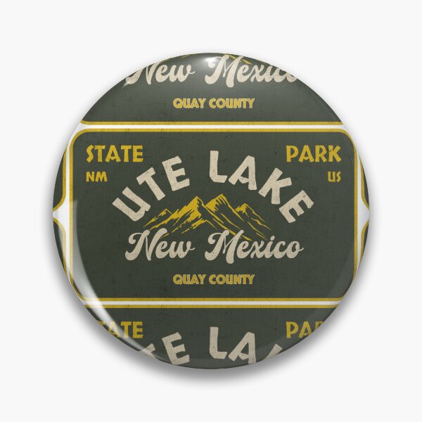 Item preview, Ute Lake State Park, Quay County, New Mexico, badge design designed and sold by Wanderful-roads.