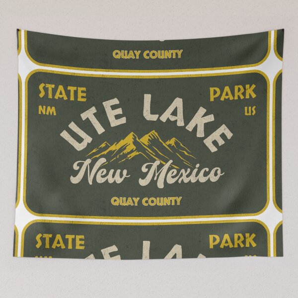 Item preview, Ute Lake State Park, Quay County, New Mexico, badge design designed and sold by Wanderful-roads.