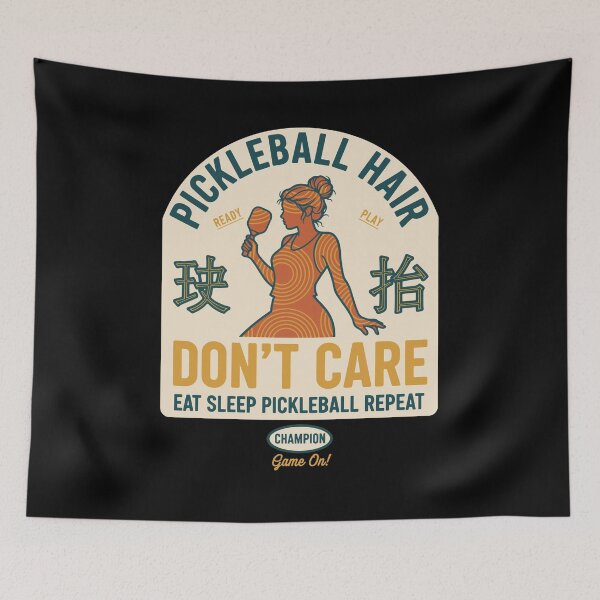 Artikelvorschau, Pickleball Hair Dont Care Love Pickleball Funny entworfen und verkauft von LuminOrb.