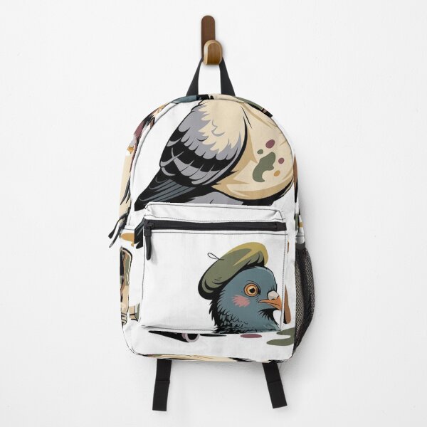 Item preview, Pigeon Artist Painter T-Shirt — Funny Bird Gift, Dream Big Art, Pigeon Lover Sticker designed and sold by TheFlamedArts.