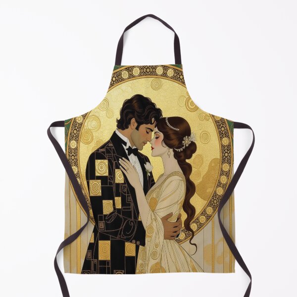 Item preview, Romantic Klimt inspiration in a modern Art Nouveau style with golden details and timeless elegance designed and sold by FotoworldEdel.